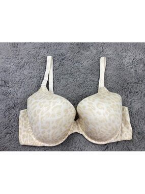 The Naked by Victoria’s Secret lined perfect coverage tan & white cheetah bra